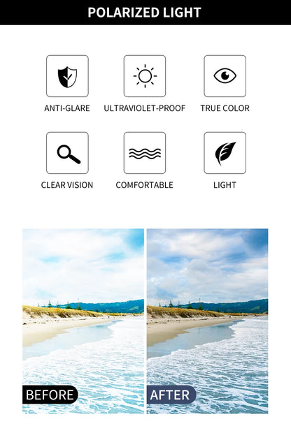 3 in 1 Rectangle Polarized and Optical Sunglasses Set