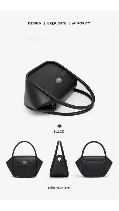 Genuine Leather Winter Doctor Bag – Structured Shoulder Style
