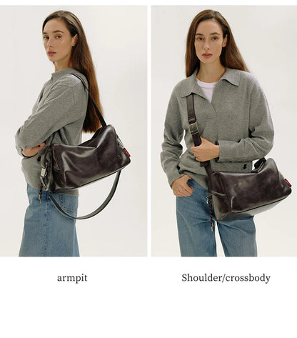 Genuine Leather Soft Tote Shoulder Bag