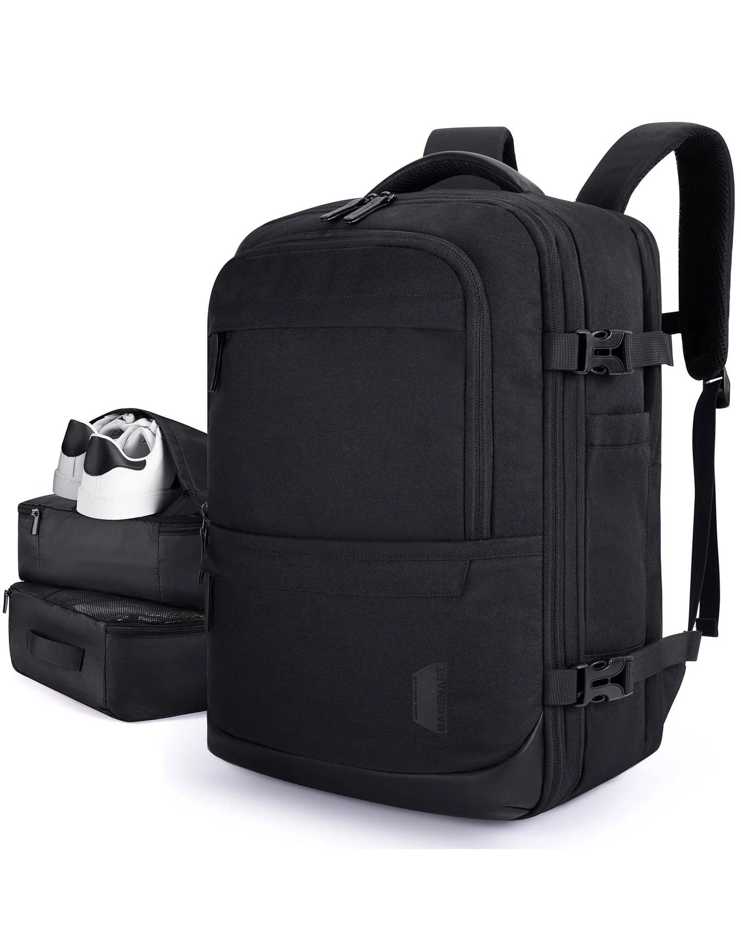 PVC Softback Laptop Backpack with Expandable Capacity