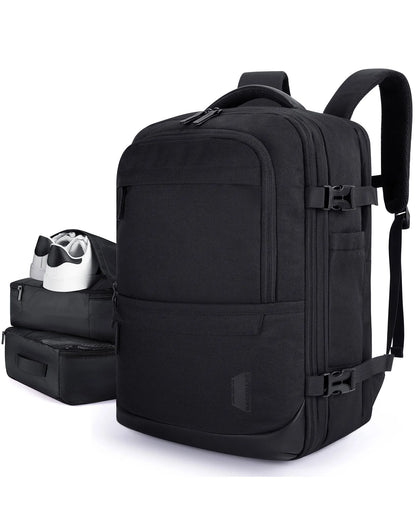 PVC Softback Laptop Backpack with Expandable Capacity