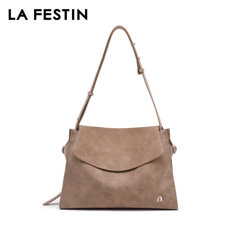 Genuine Leather Structured Tote Bag