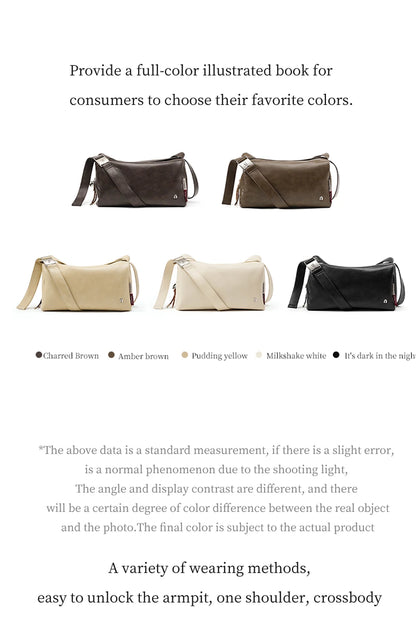 Genuine Leather Soft Tote Shoulder Bag