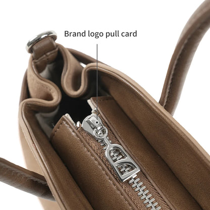 Split Leather Mini Bowling Tote