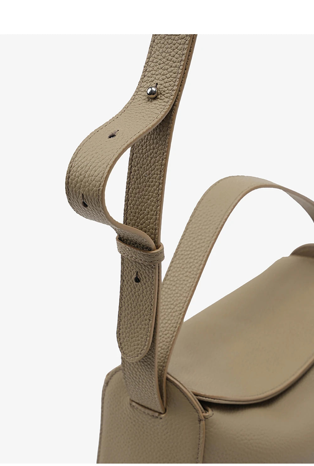 Soft Genuine Leather Mini Tote Crossbody