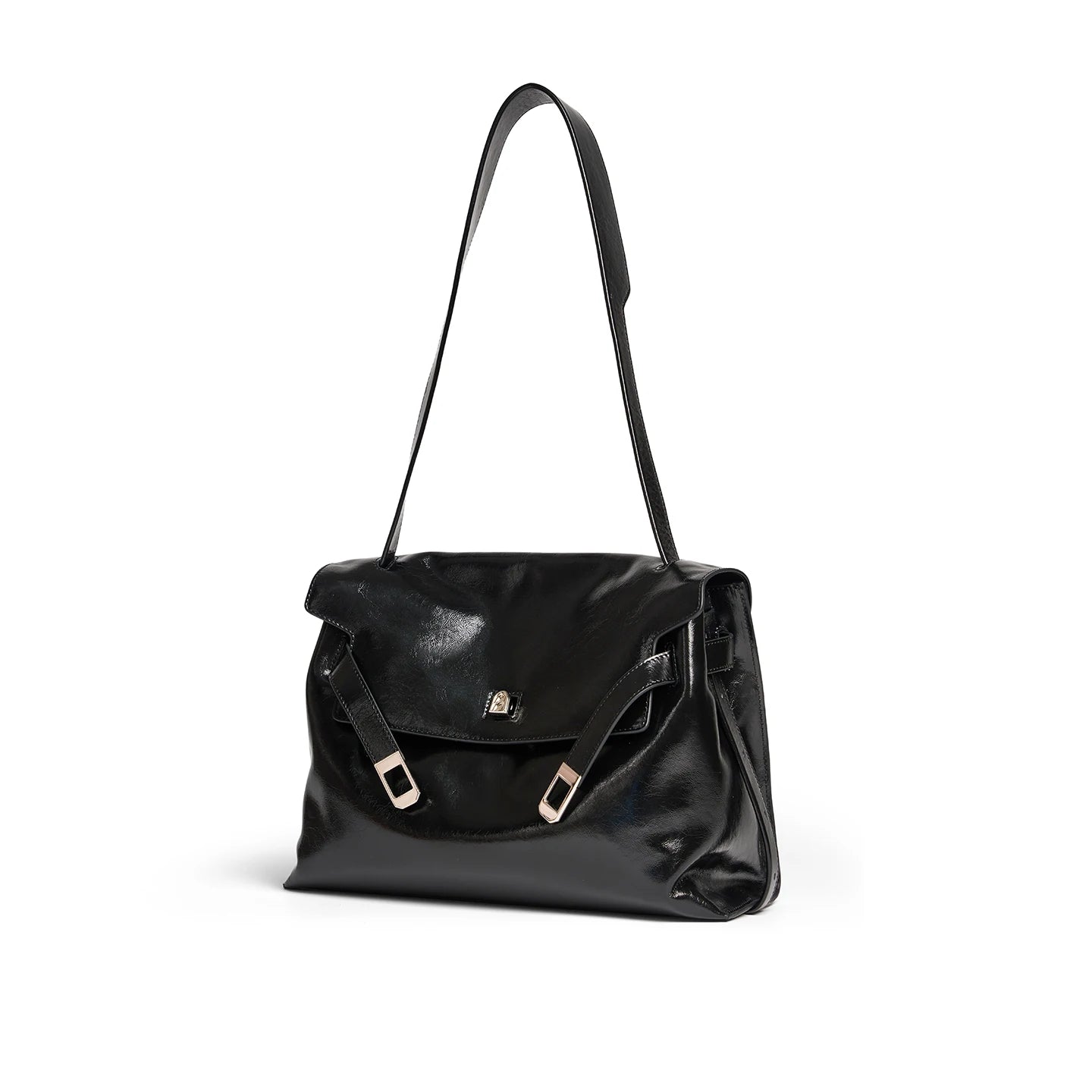 Split Leather Shoulder and Crossbody Tote