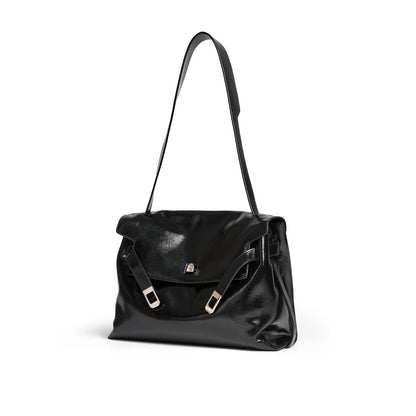 Split Leather Shoulder and Crossbody Tote