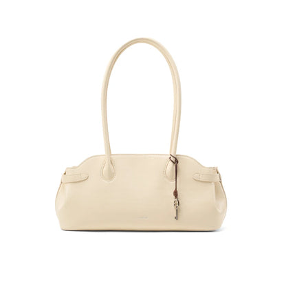 Genuine Leather Baguette Tote Bag