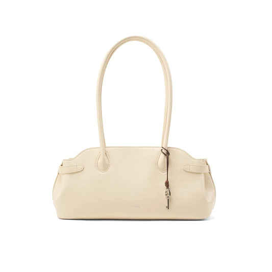 Genuine Leather Baguette Tote Bag