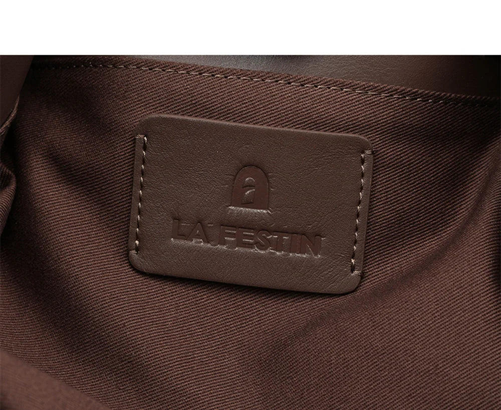 Split Leather Structured Tote Bag