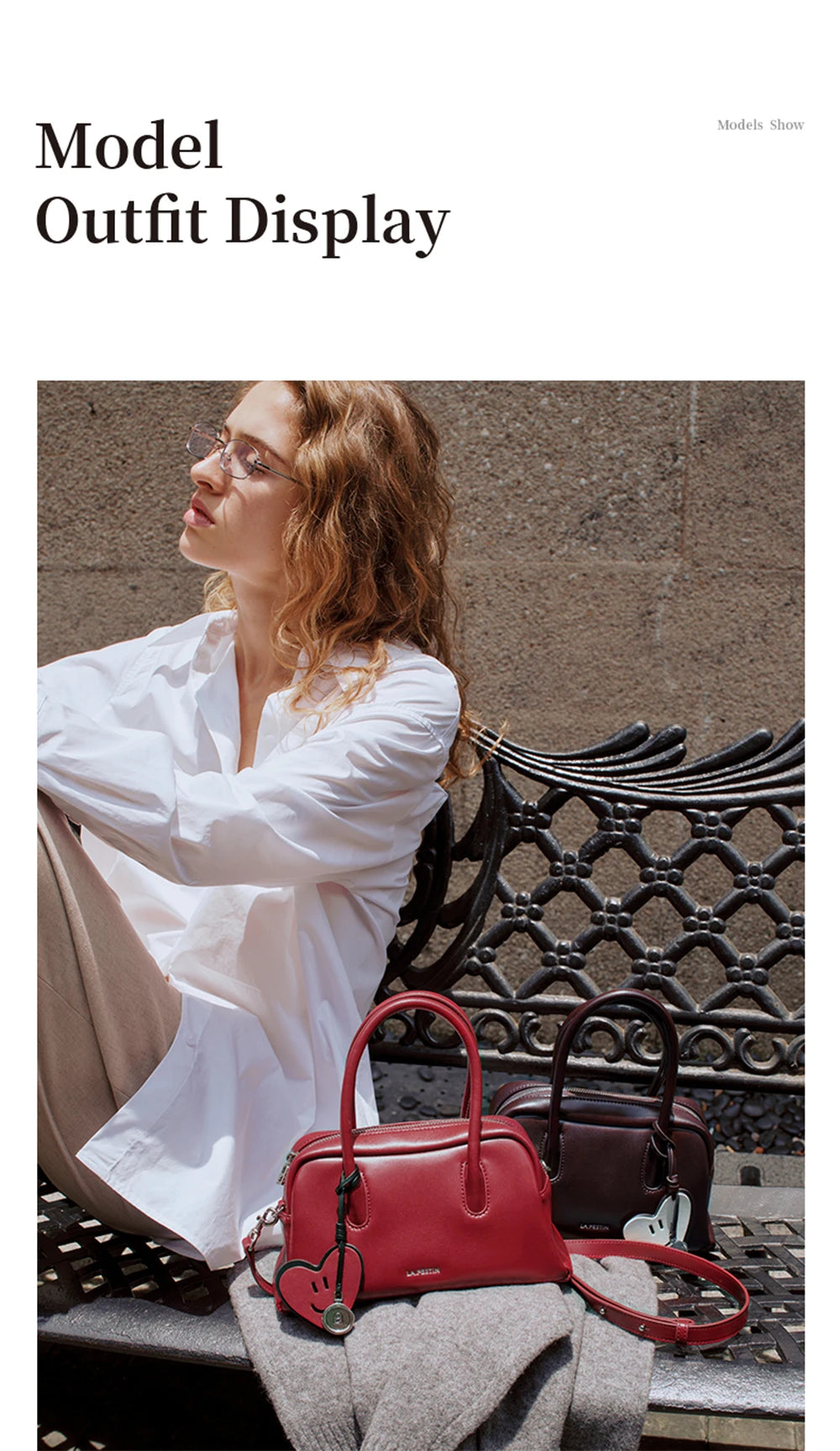 Soft Split Leather Small Tote Shoulder Bag