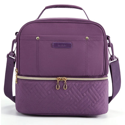 Thermal Double Deck Insulated Lunch Cooler Bag