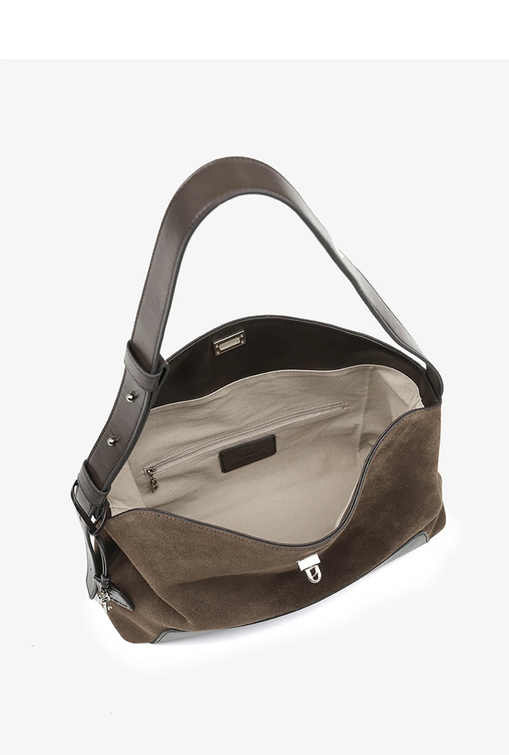 Split Leather Shoulder and Handbag Tote