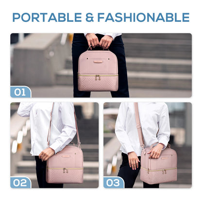 Thermal Double Deck Insulated Lunch Cooler Bag