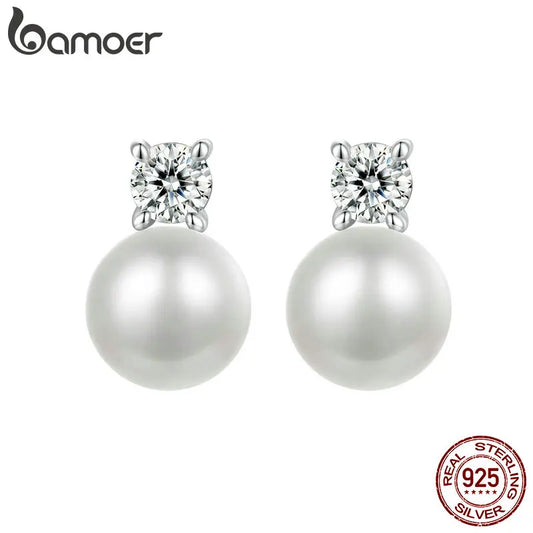 D-Color Moissanite Stud Earrings – 925 Sterling Silver
