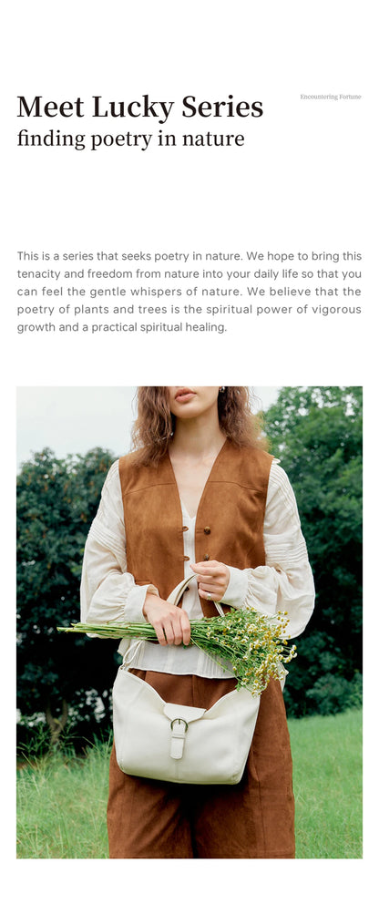 Split Leather Soft Tote Shoulder Crossbody Bag