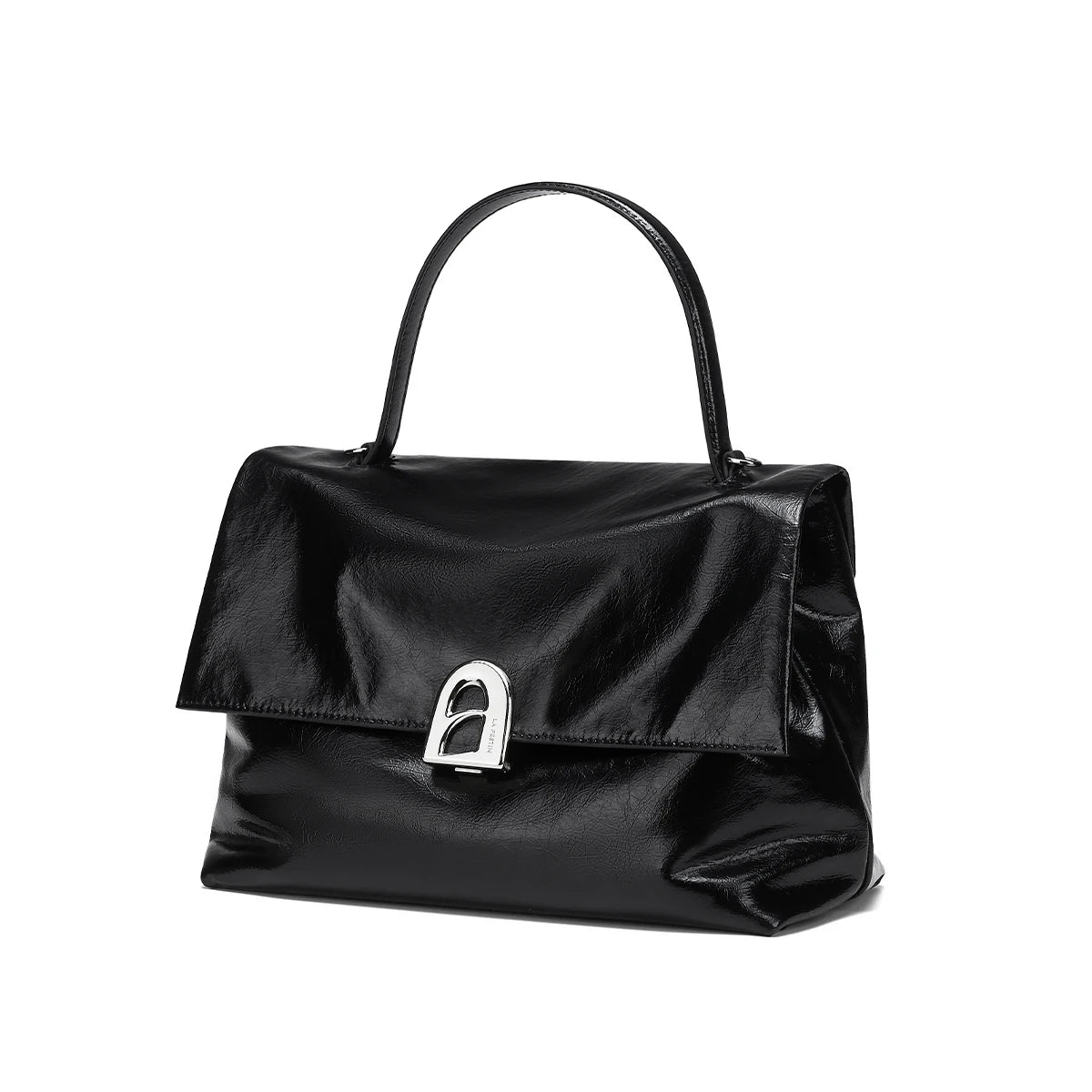 Split Leather Shoulder Crossbody Tote Bag