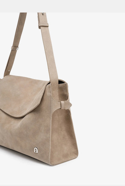 Genuine Leather Structured Tote Bag