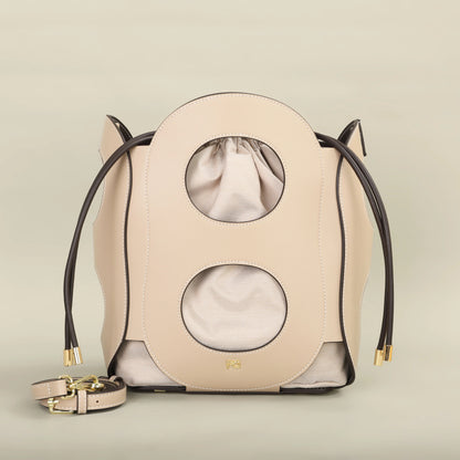 Hollow Design Bucket Shoulder Bag – Stylish and Lightweight