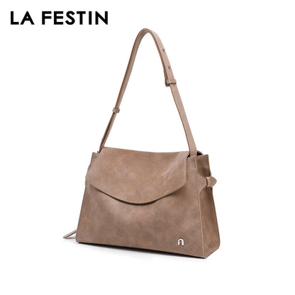 Genuine Leather Structured Tote Bag