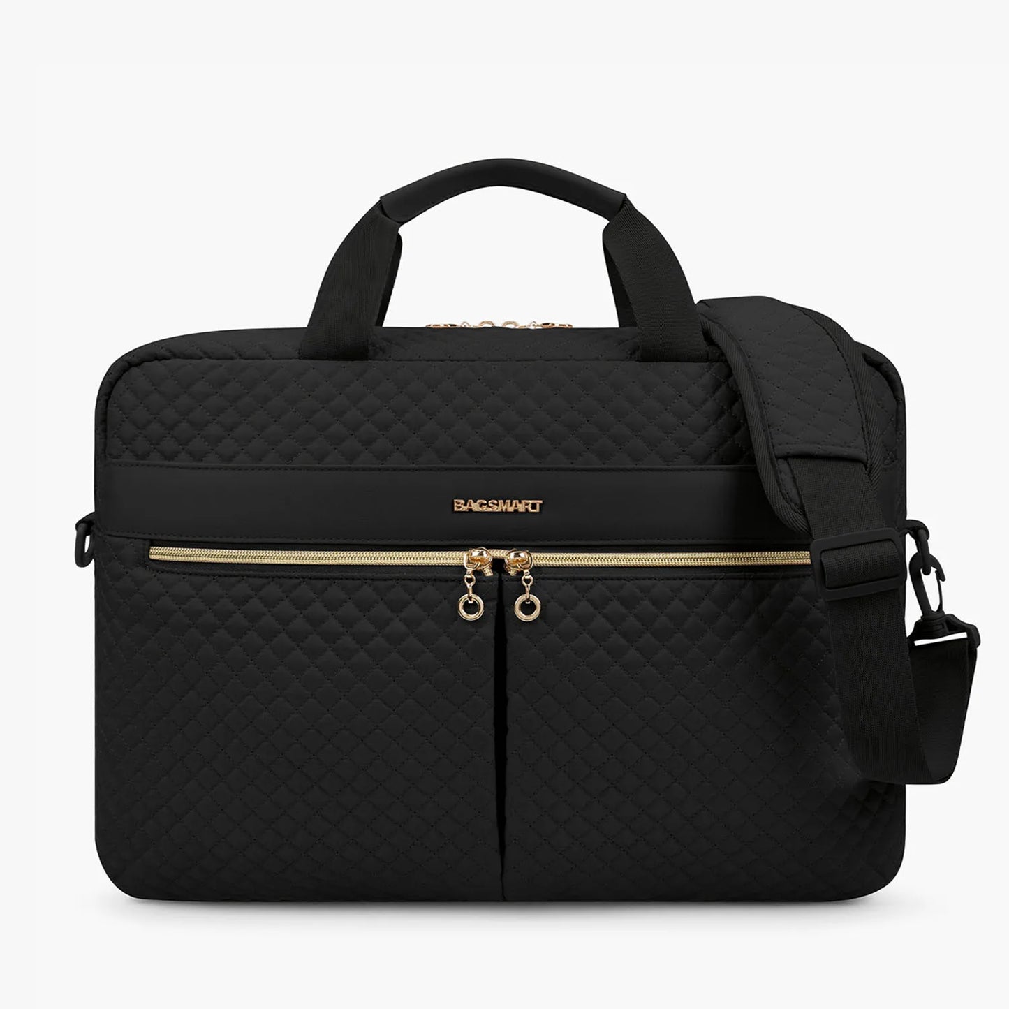 Nylon Structured Laptop Briefcase and Shoulder Bag