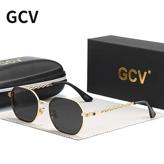 Square Polarized Sunglasses – Aluminium Frame