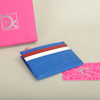 Compact Women’s PU Leather Monogram Wallet with Zipper and Card Slots