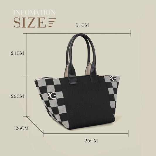 Structured Polyester Decorative Tote Bag