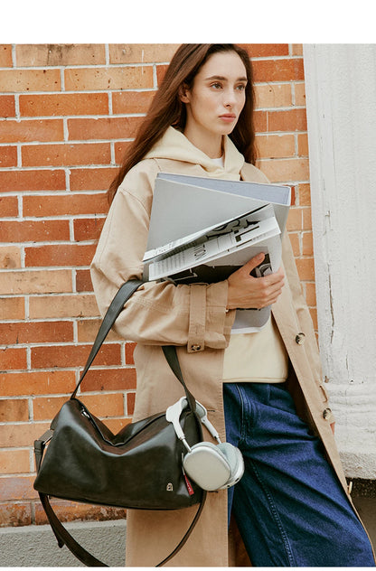 Genuine Leather Soft Tote Shoulder Bag