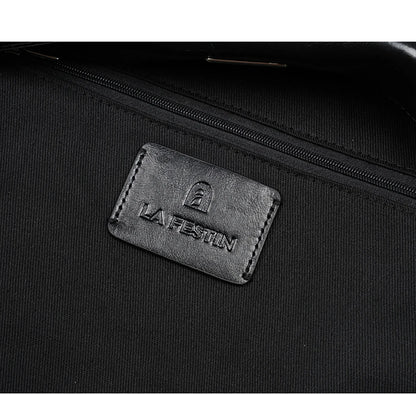 Split Leather Shoulder and Crossbody Tote Bag