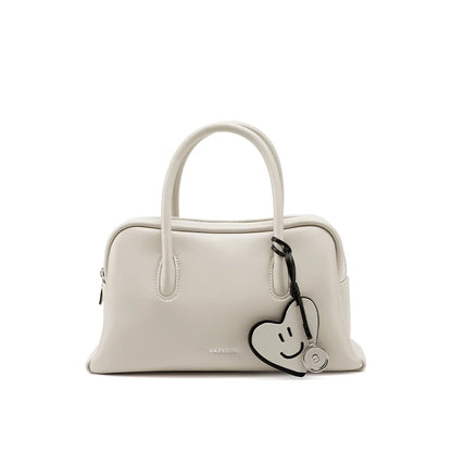 Split Leather Compact Shoulder and Crossbody Tote