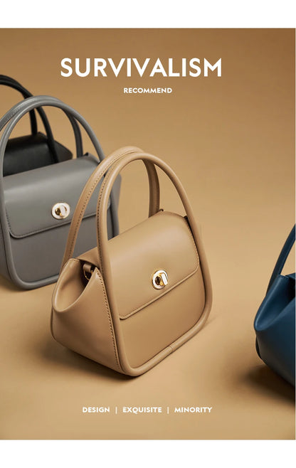 Genuine Leather Winter Doctor Bag – Structured Shoulder Style