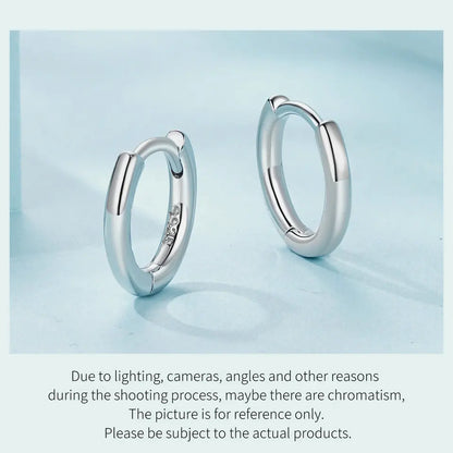 Minimalist Hoop Earrings – 925 Sterling Silver for Multiple Piercings
