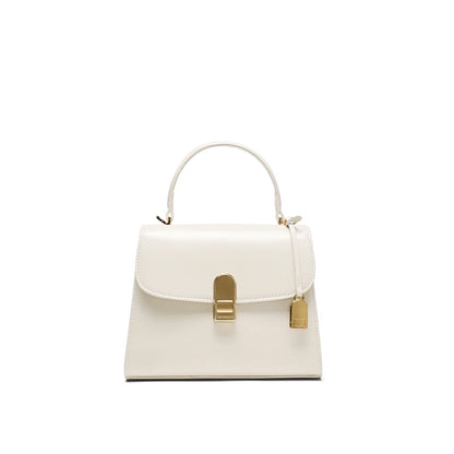 Split Leather Square Tote Bag