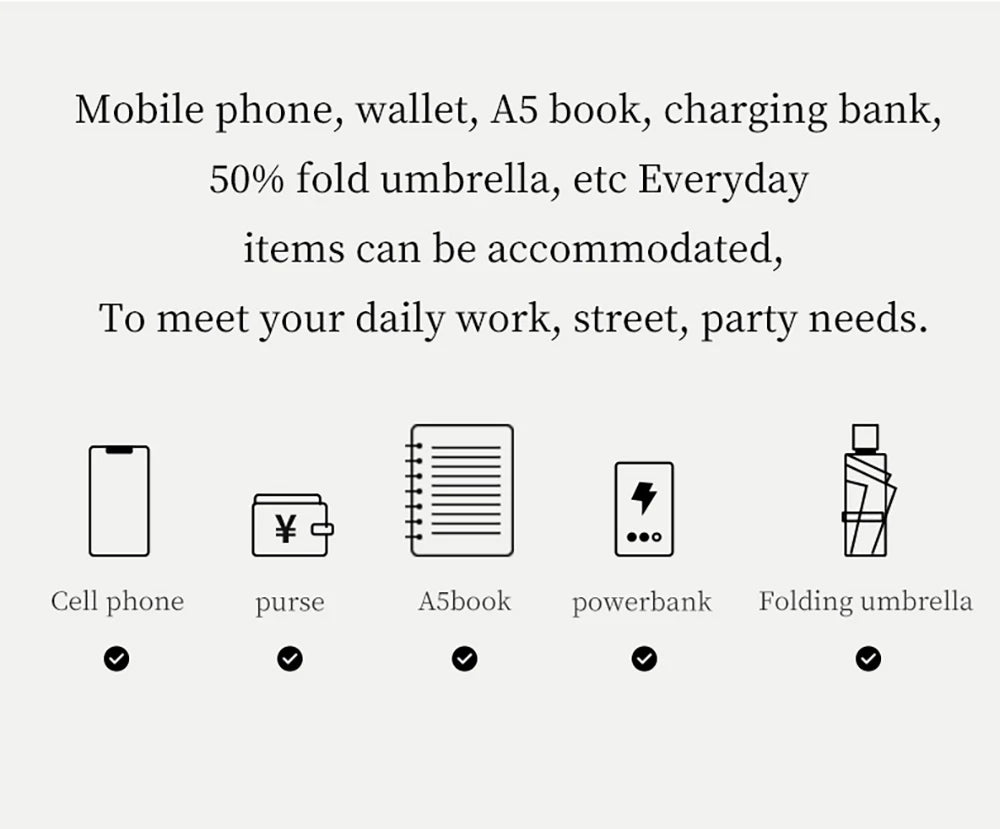 Split Leather Compact Shoulder and Crossbody Tote