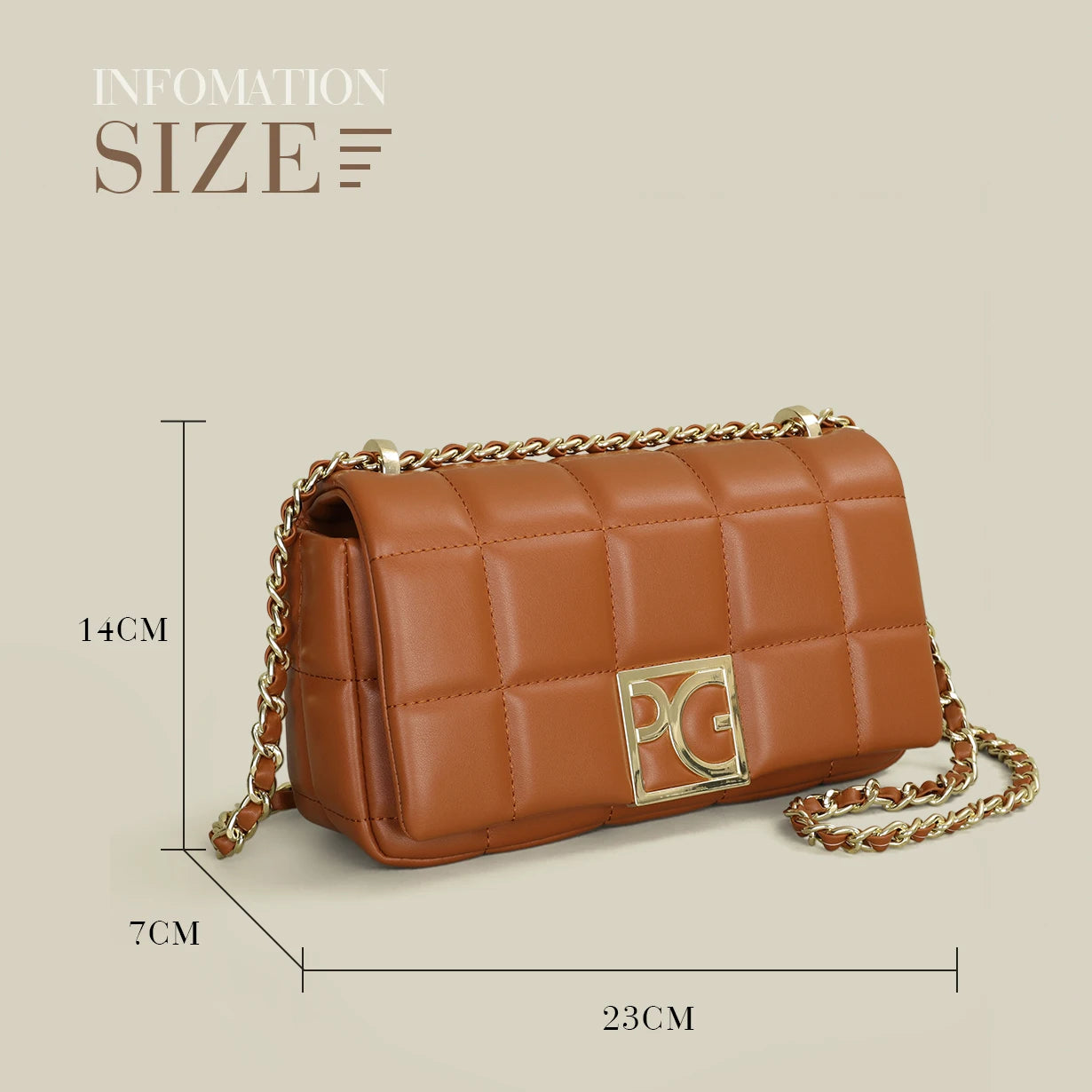 Elegant PU Square Crossbody and Messenger Bag