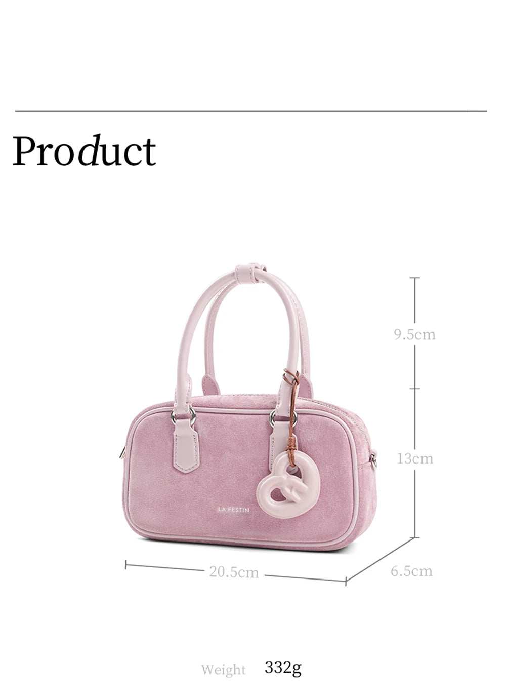 Split Leather Bowling Shoulder and Crossbody Tote