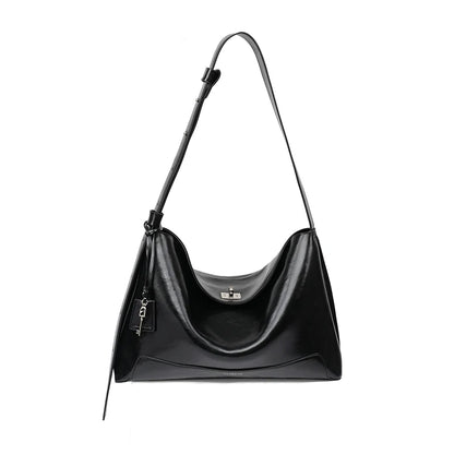 Split Leather Shoulder and Handbag Tote